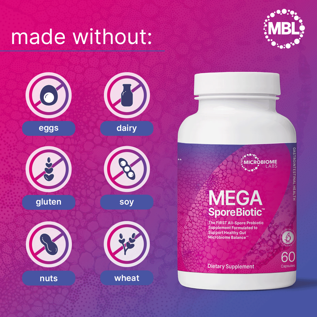 MegaSporeBiotic Probiotics for Women & Men 60 Capsules